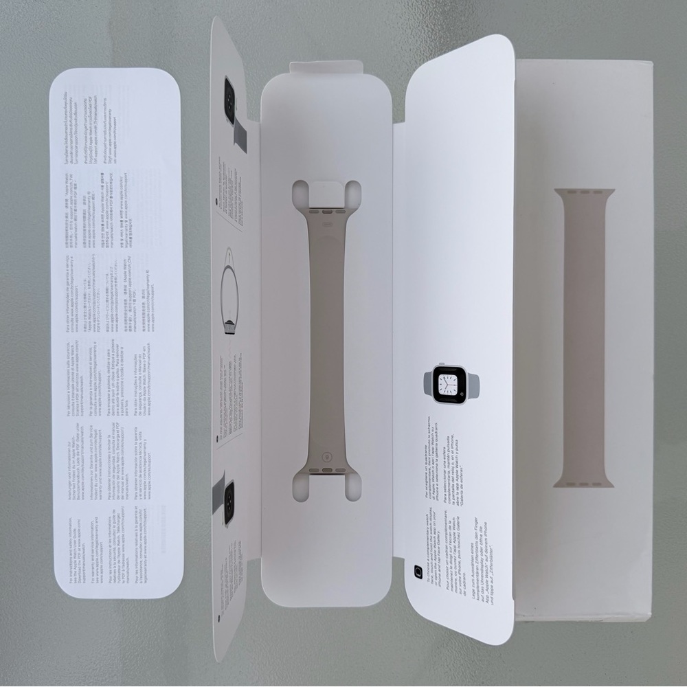 Apple Watch Starlight Solo Loop Silicone Fitted Band ~ Size 44mm/6